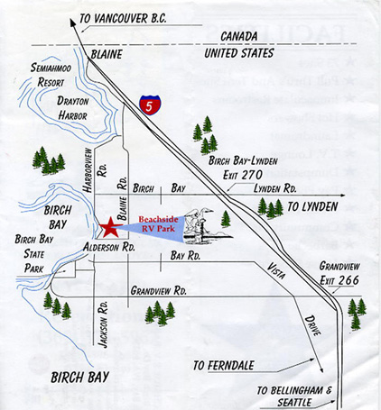 Map to Beachside RV Park